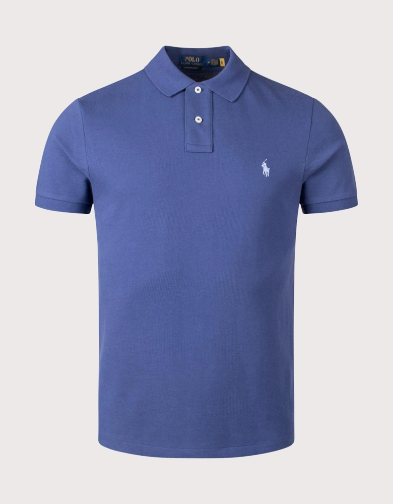 Custom Slim Fit Mesh Polo Shirt