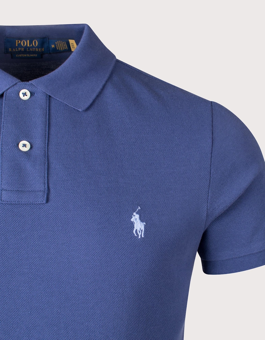 Custom Slim Fit Mesh Polo Shirt