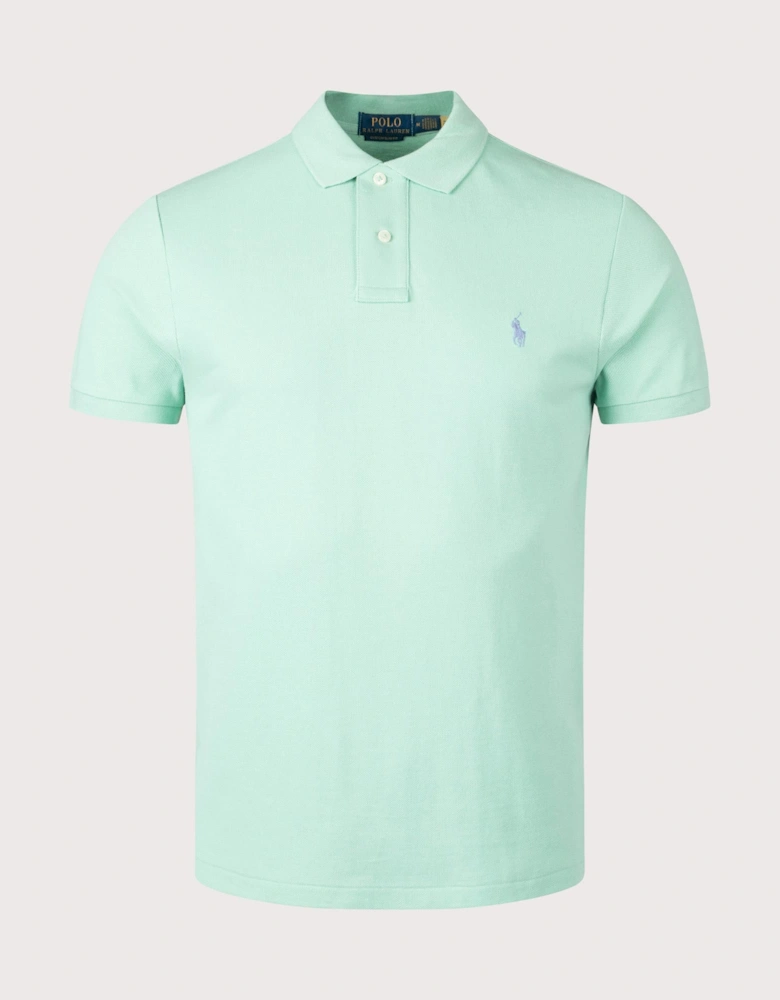 Custom Slim Fit Mesh Polo Shirt