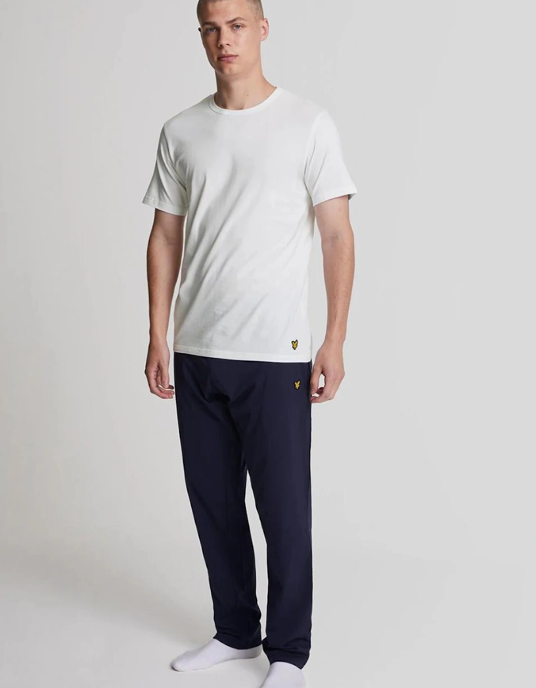 Lyle And Scott Men's White Lyle & Scott 3 Pack Basic T-Shirt - : 38/Regular M