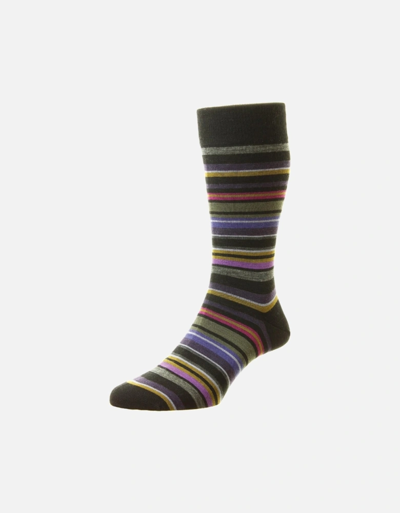 Men's Quakers All Over Stripe Sock