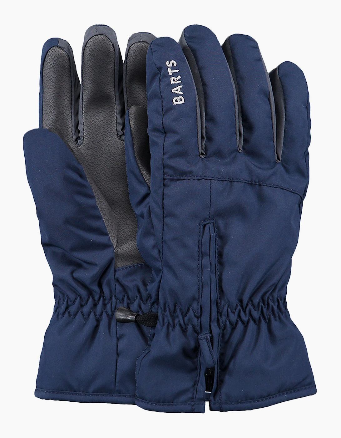 Barts Unisex Navy Zipper Water Repellent Gloves - Size 10 - 12 Yrs Kids