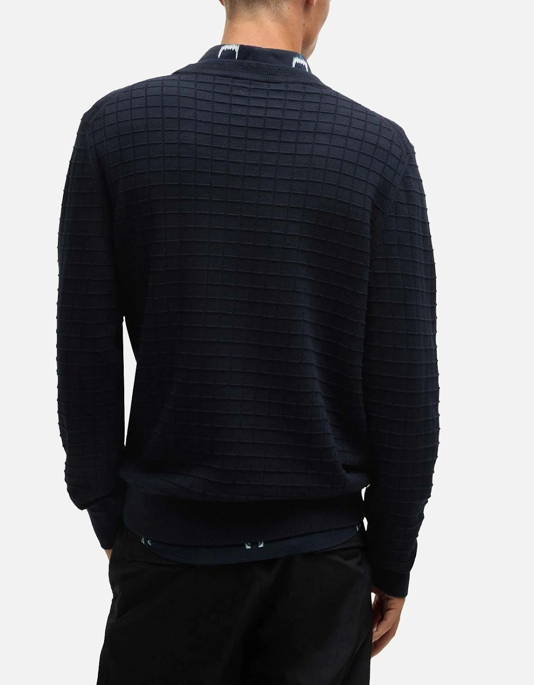 Scoult Grid Pattern Regular-Fit Sweater