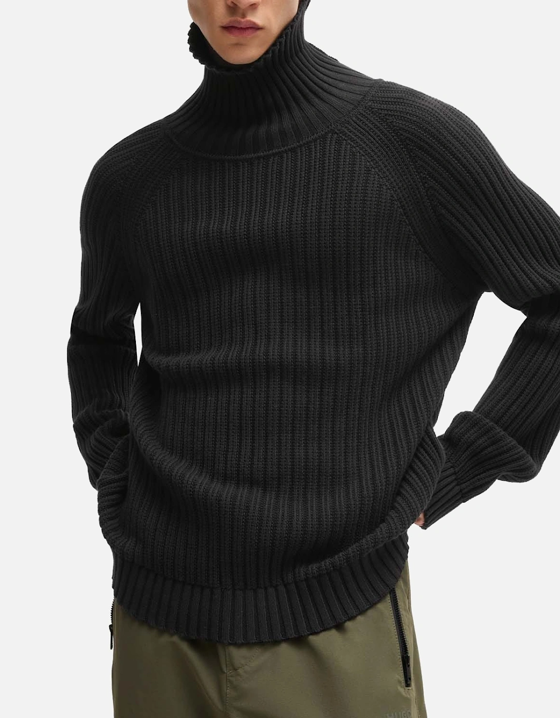 Sigur Rollneck Ribbed Cotton Sweater