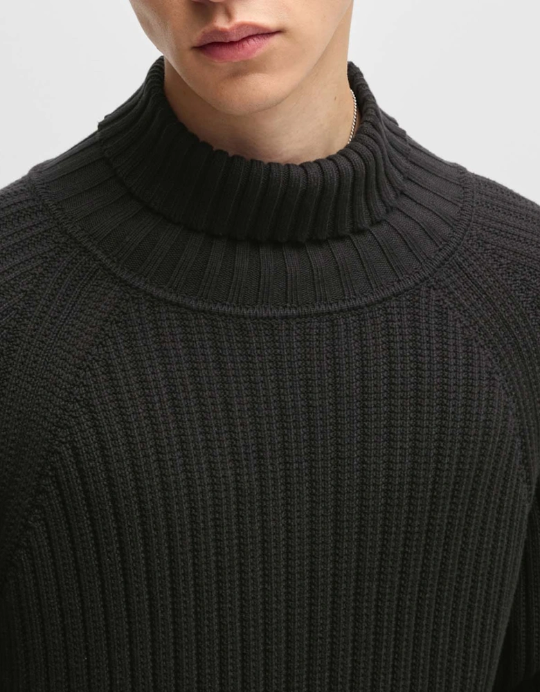 Sigur Rollneck Ribbed Cotton Sweater