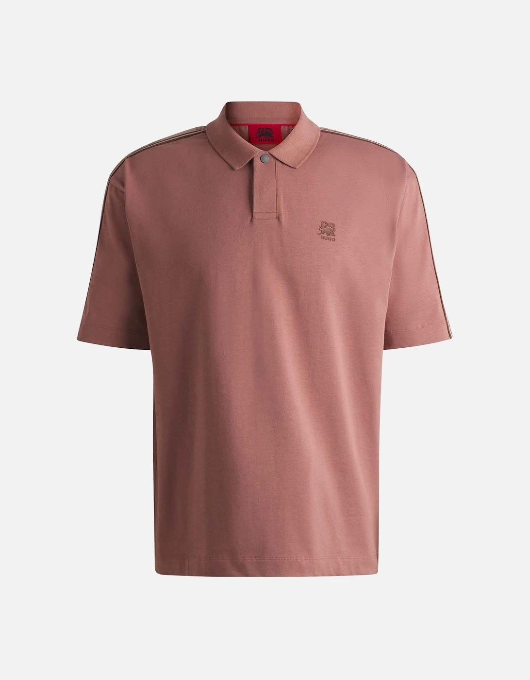Men's HUGO X RB Branded Tape Polo Shirt - Pink - Size: 36