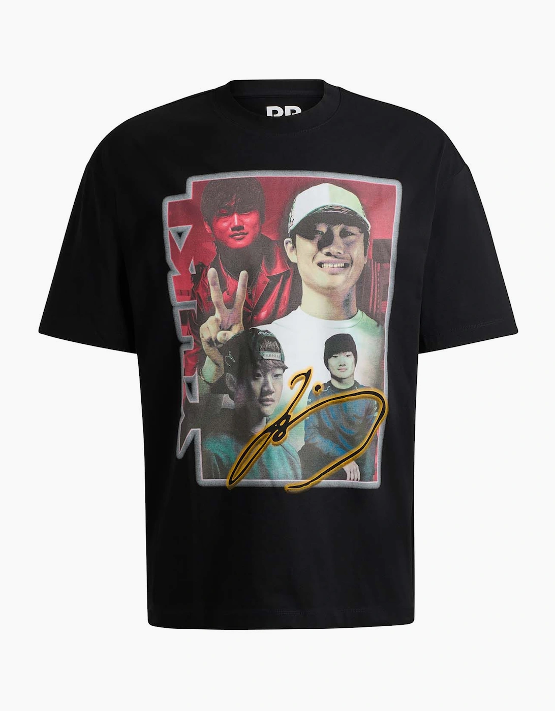 Hugo Boss Men's Special Artwork Fanwear T-Shirt - Black - Size: 42