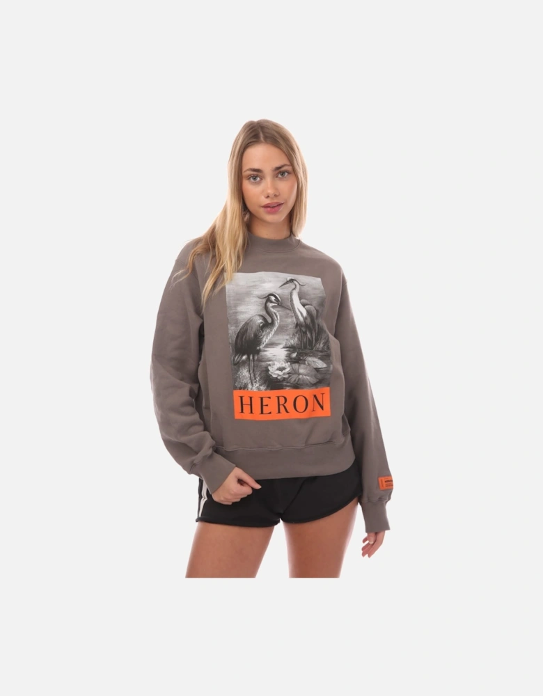 Heron BW Crewneck Sweatshirt