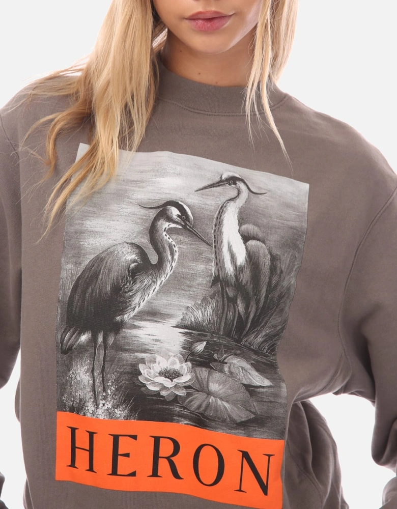 Heron BW Crewneck Sweatshirt