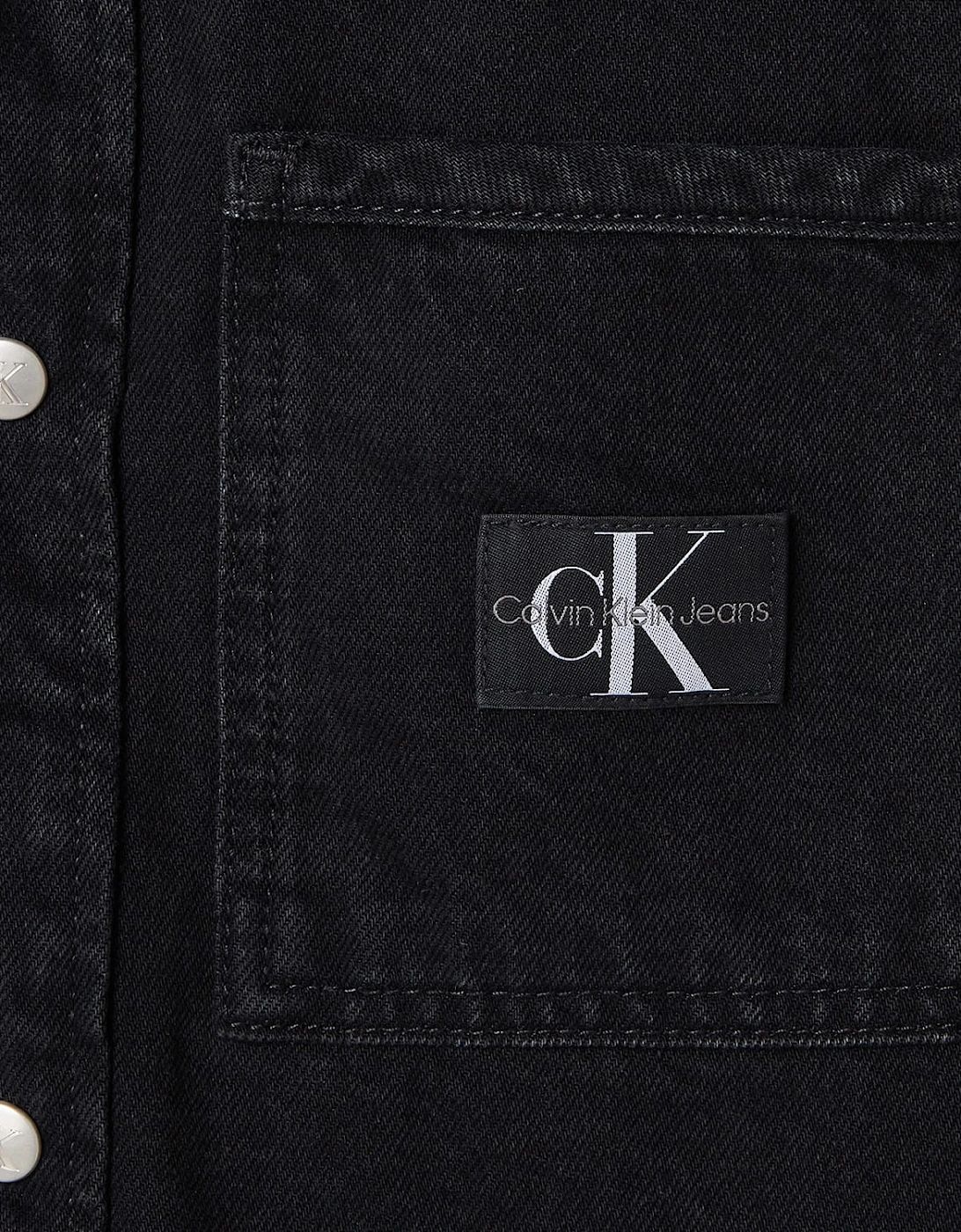 Logo Patch Denim Shirt