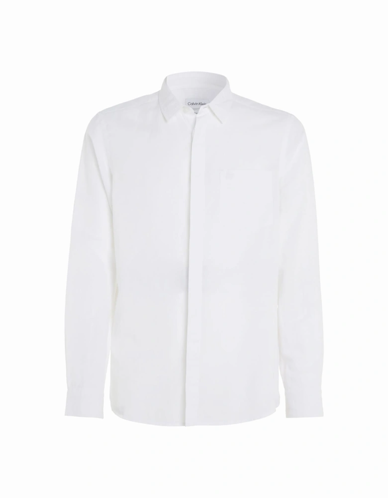 Regular-Fit Linen Cotton Shirt