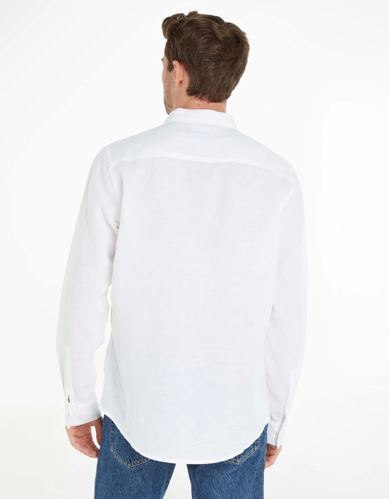 Regular-Fit Linen Cotton Shirt