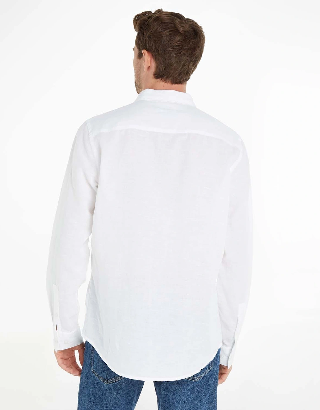 Regular-Fit Linen Cotton Shirt