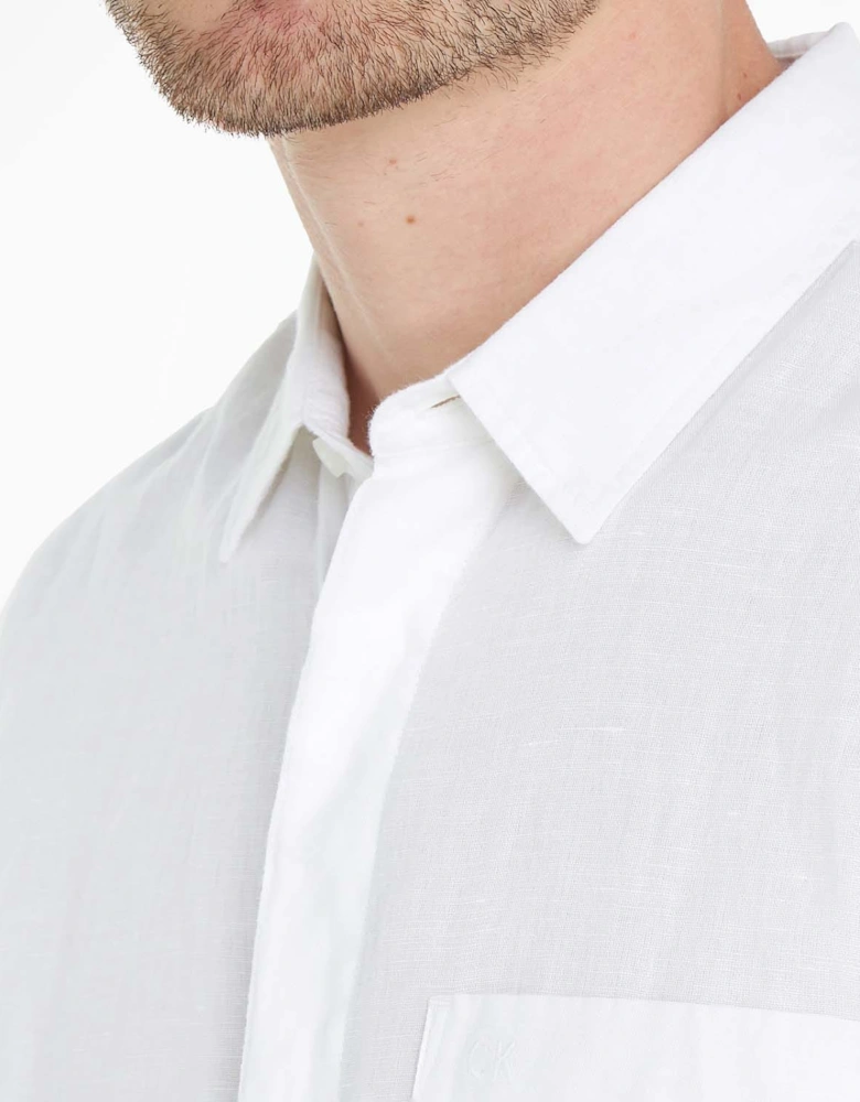 Regular-Fit Linen Cotton Shirt