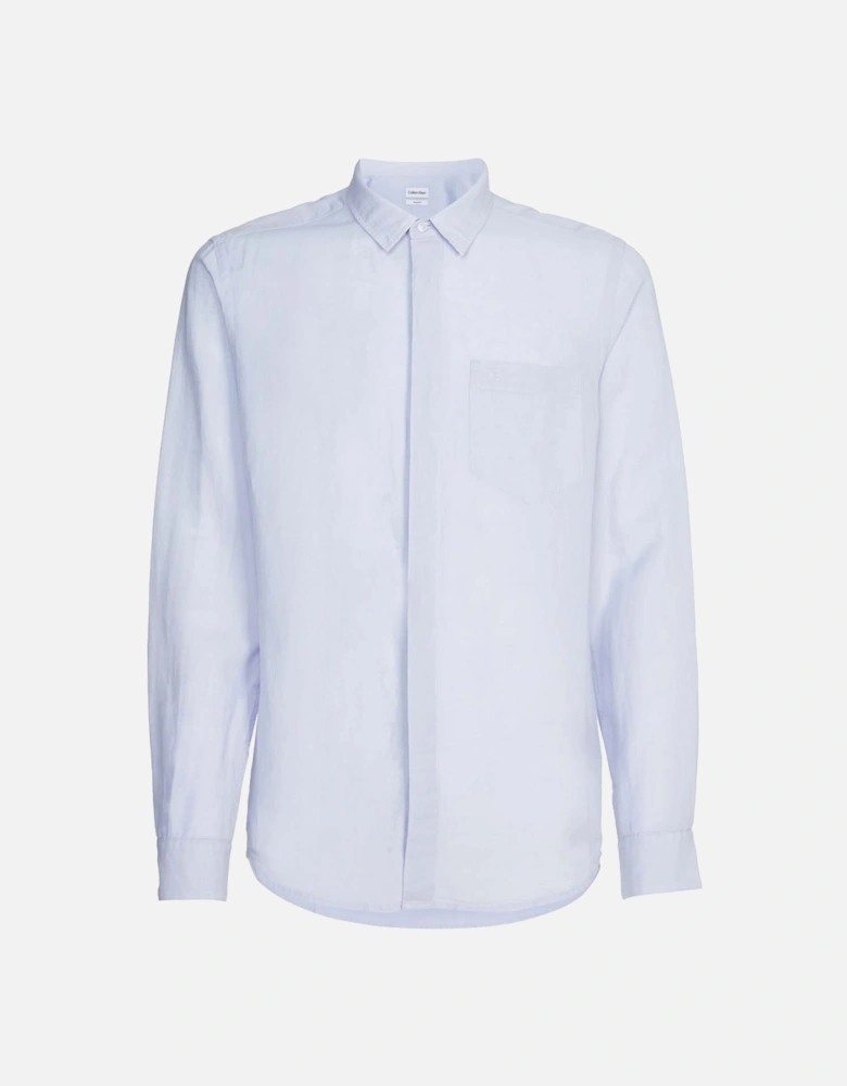 Regular-Fit Linen Cotton Shirt