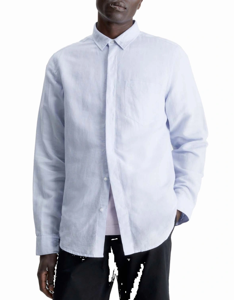 Regular-Fit Linen Cotton Shirt