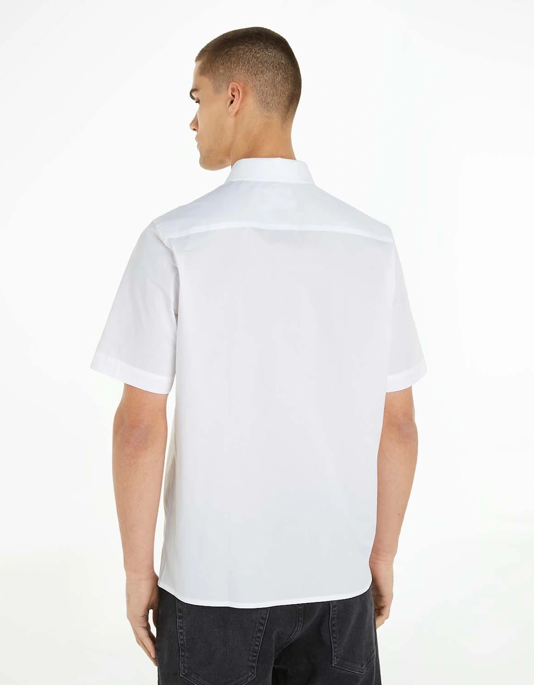 Poplin Stretch Short Sleeve Shirt