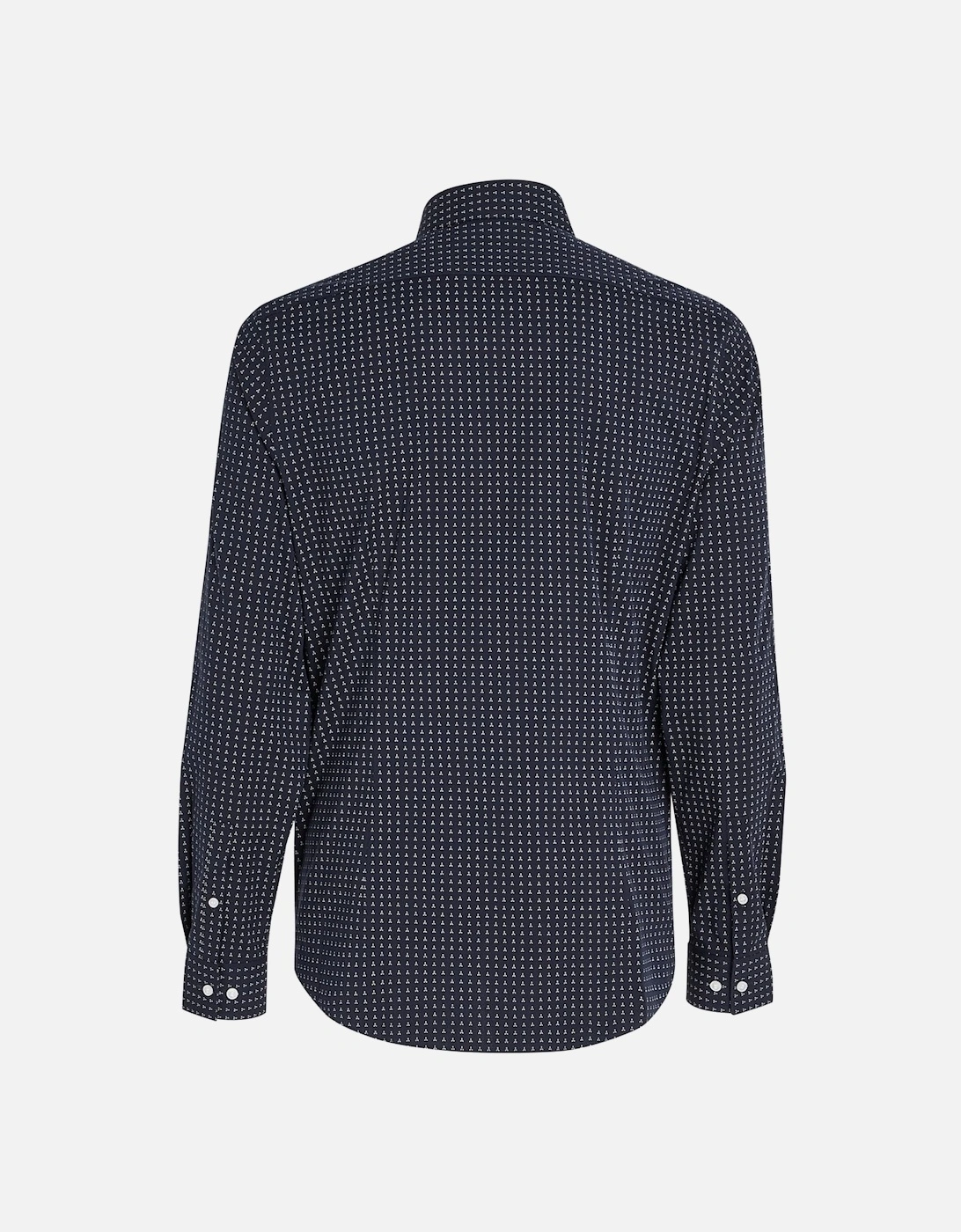 Micro Print Poplin Shirt