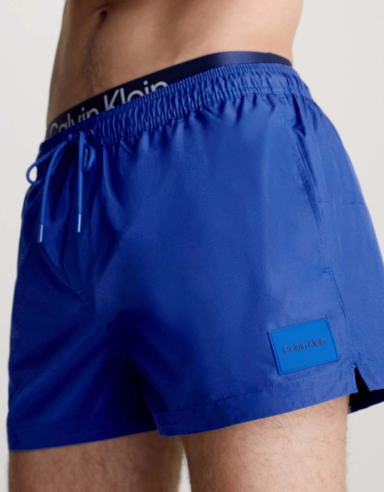 Double Waistband Swim Shorts