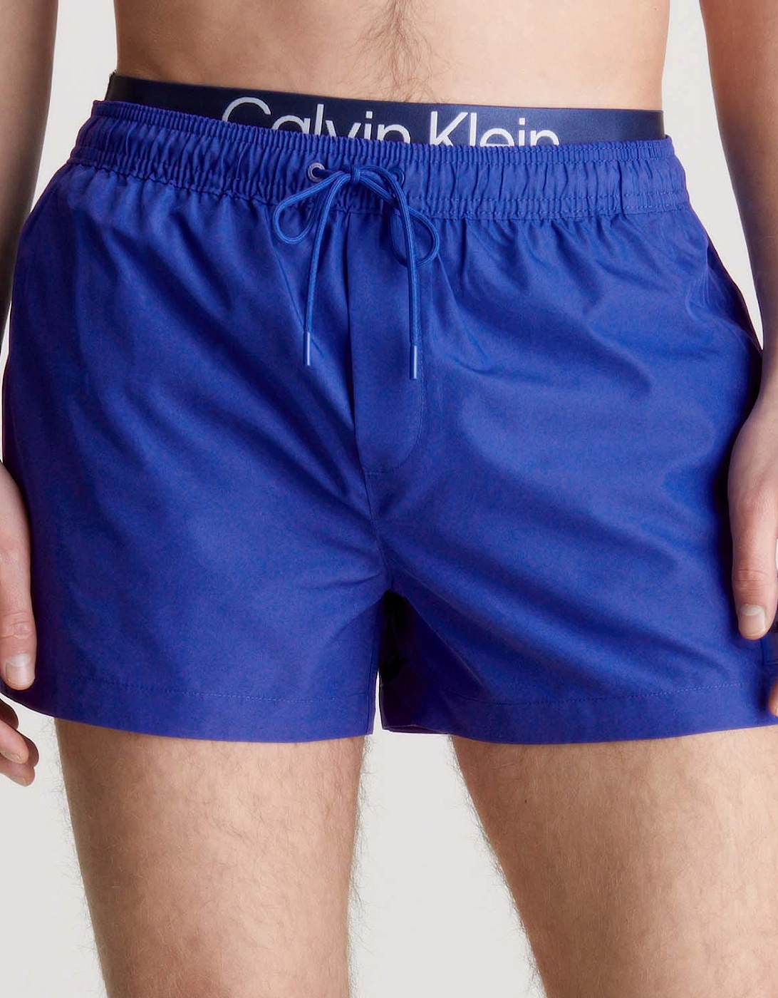 Double Waistband Swim Shorts