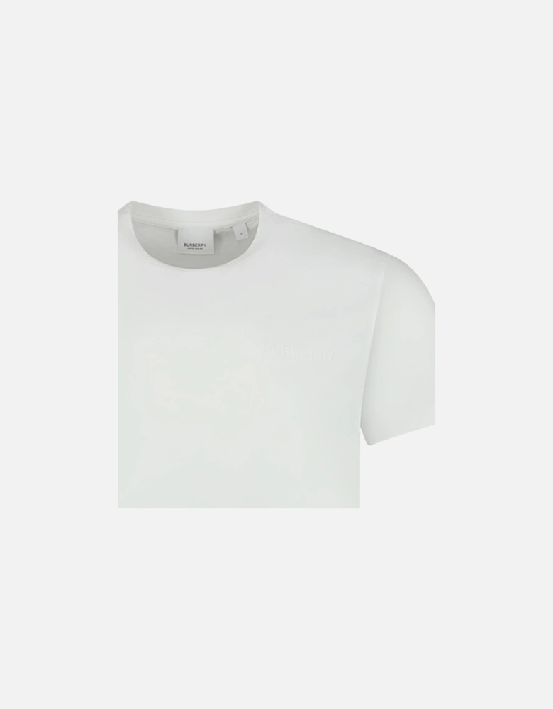 'Jenson' Crew Neck Logo T-Shirt White