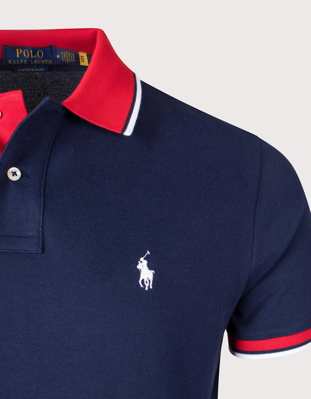 Custom Slim Fit Mesh Polo Shirt