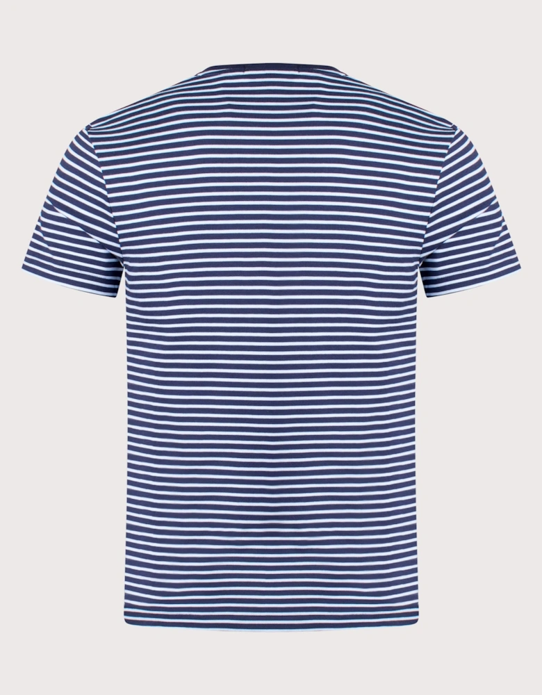 Custom Slim Striped Soft Cotton T-Shirt