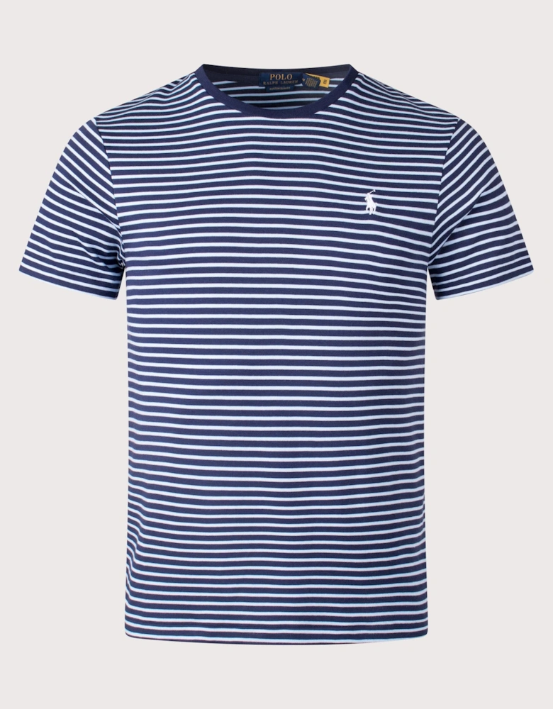 Custom Slim Striped Soft Cotton T-Shirt