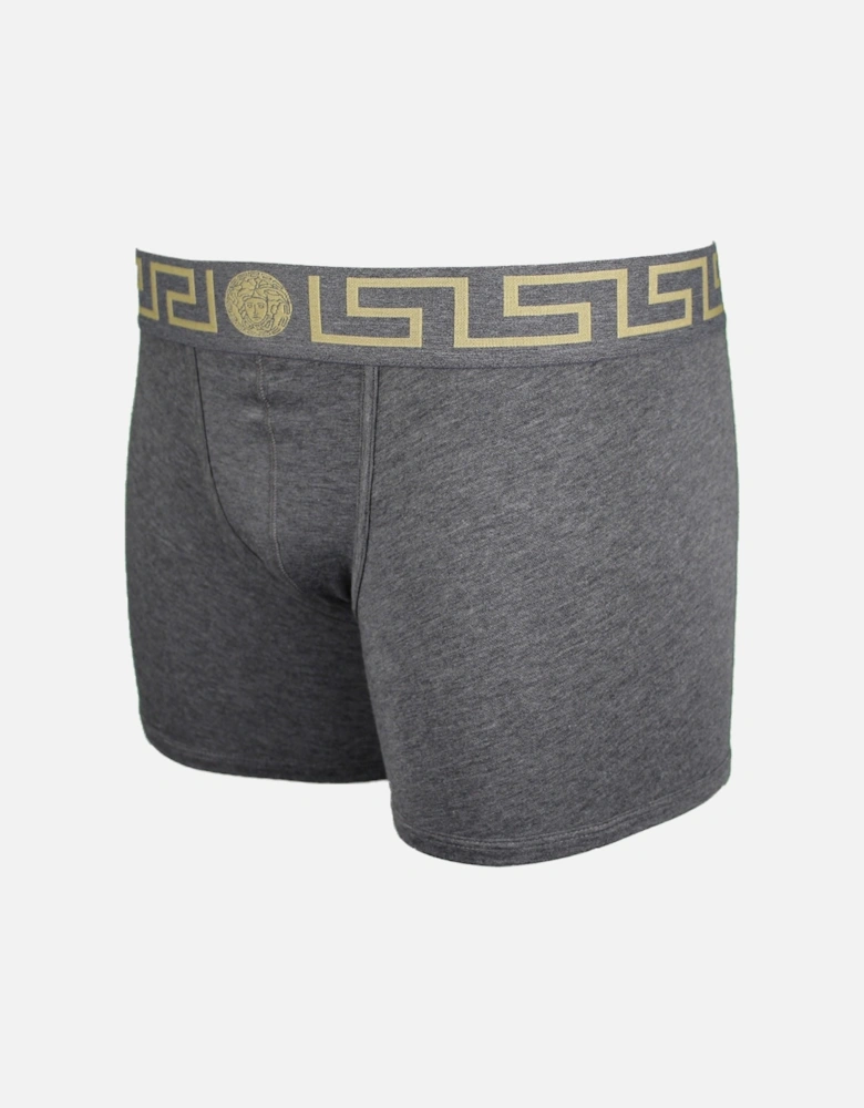 Greca Border Boxer Brief, Grey Melange