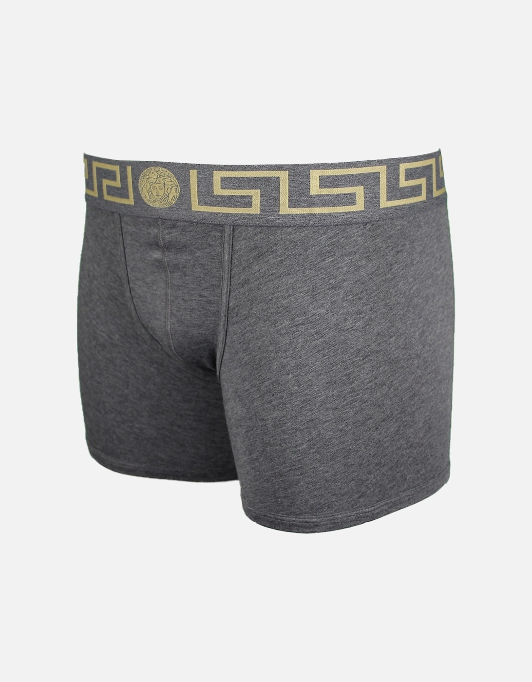 Greca Border Boxer Brief, Grey Melange