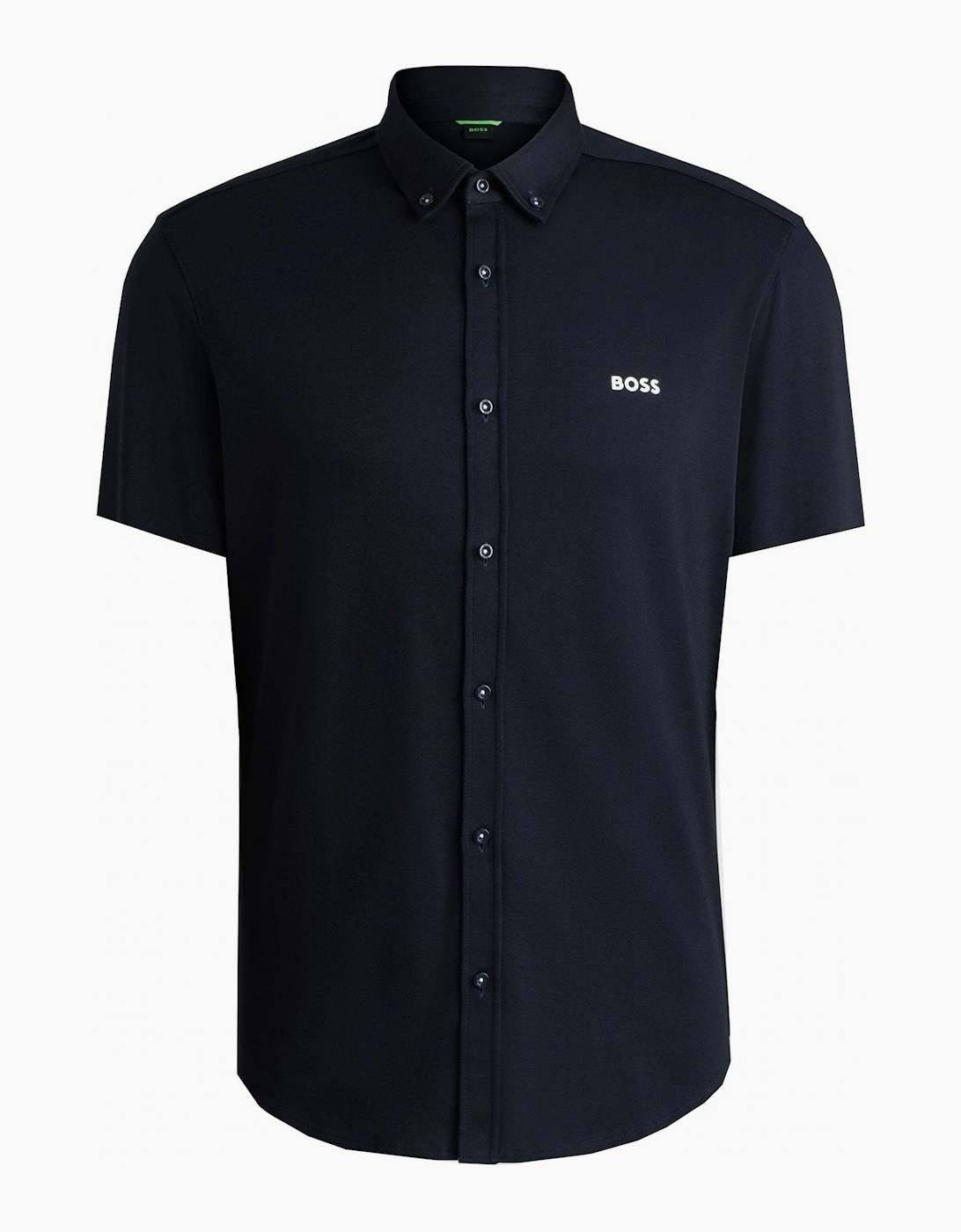 Men's Hugo Boss Dark Navy Motion Short Sleeved Shirt - Size: 38/Regular