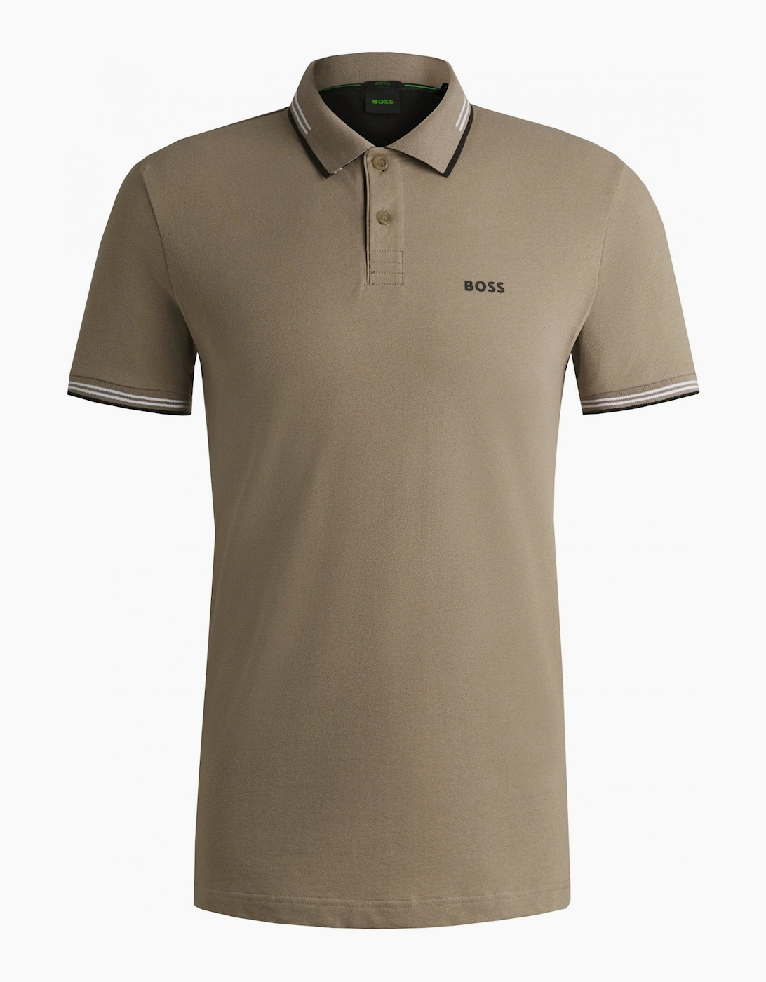 Hugo Boss Men's Tan Khaki Paul Polo Shirt - Size: 40