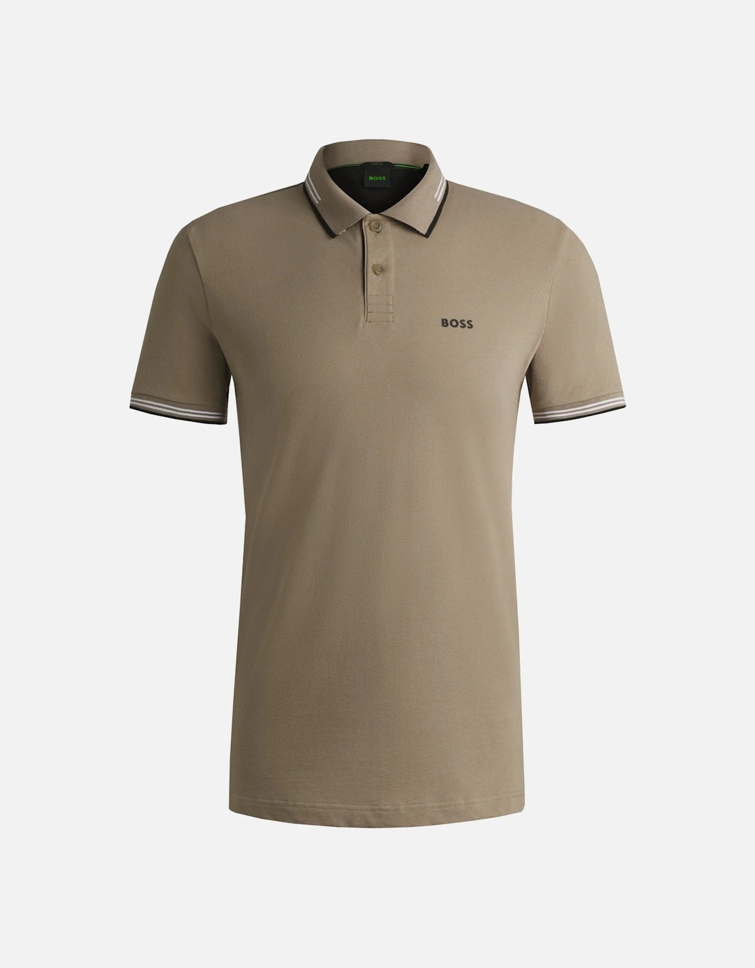 Men's Khaki Paul Polo Shirt, 3 of 2