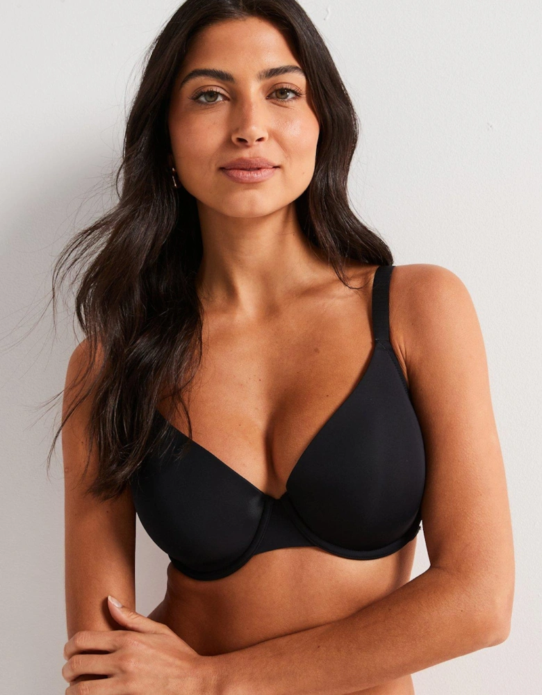 Michelle Light Padded Uw Demi Bra - Black