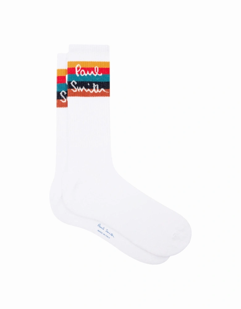 Guernsey Sport Socks 01 WHITE