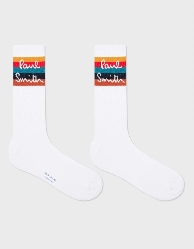 Guernsey Sport Socks 01 WHITE