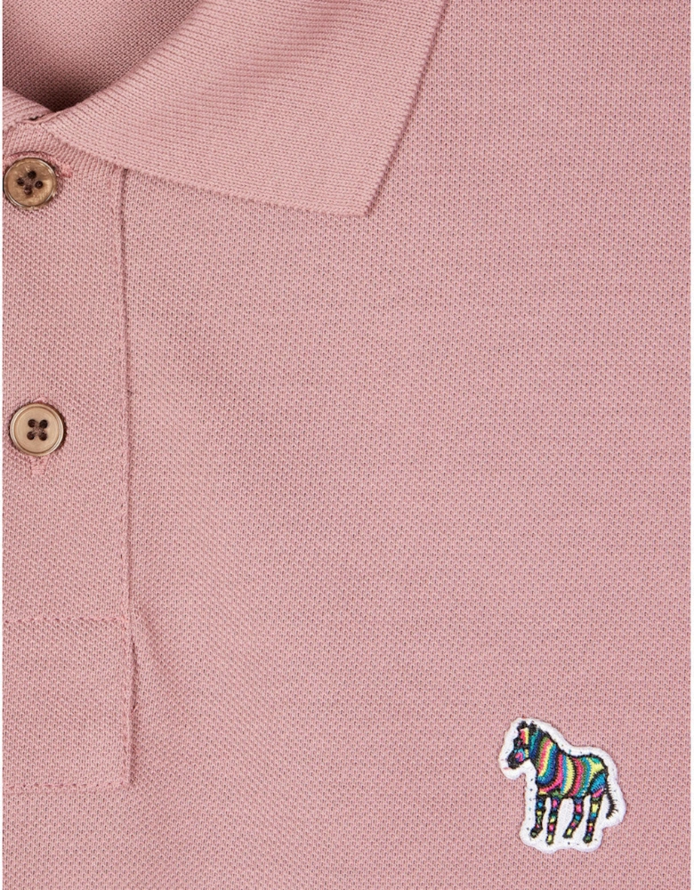 PS Reg Fit Zebra Polo Shirt 55A  Mauve