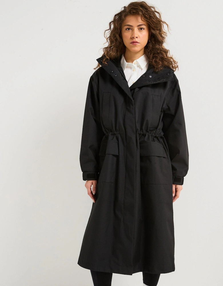 Long Trench Coat - Black