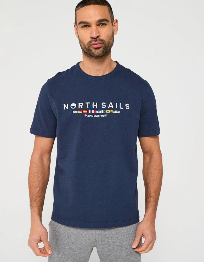 Newport Chest Logo T-Shirt - Navy