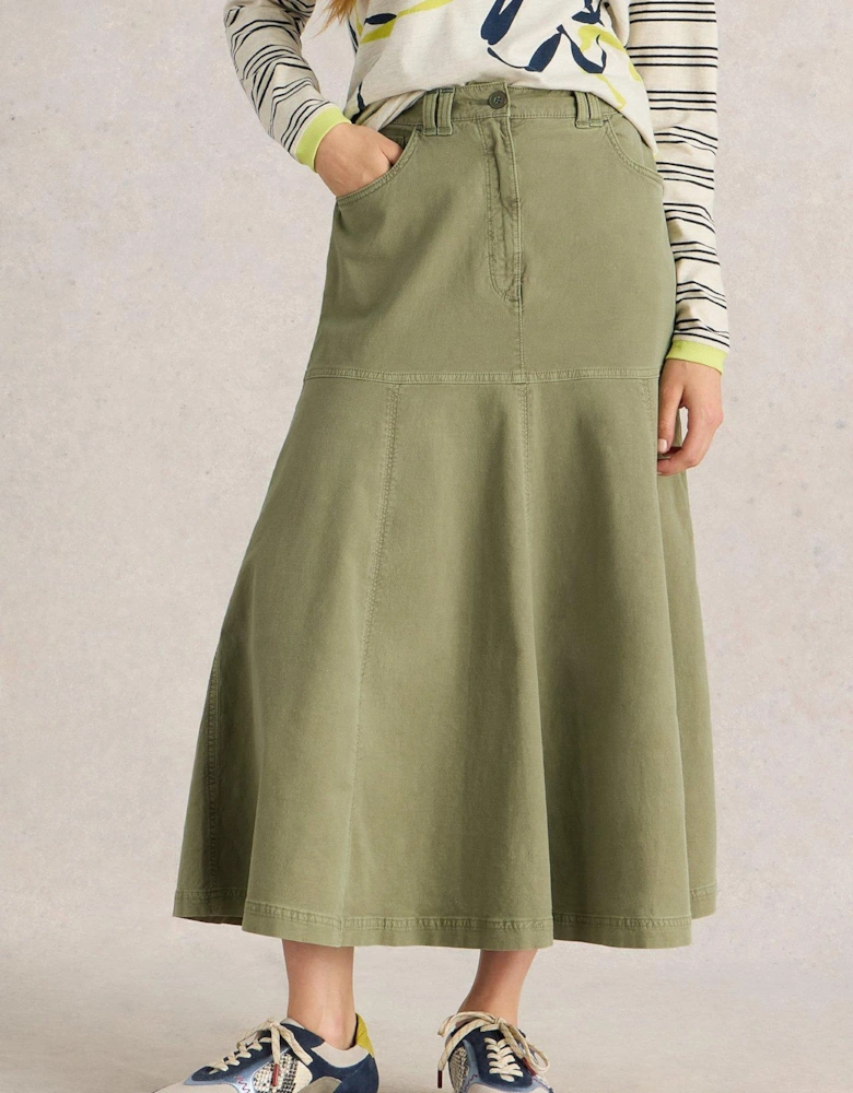 Quinn Midi Skirt - Green