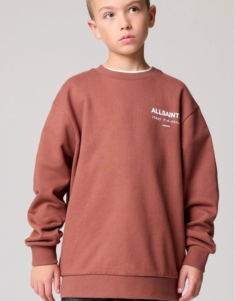 Boys Underground Sweatshirt - Brown