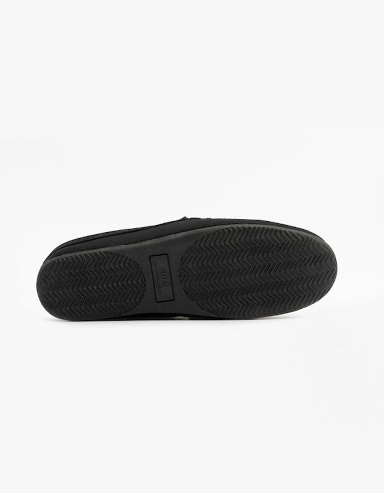 DALLINGTON MULE Mens Cotton Slippers Black