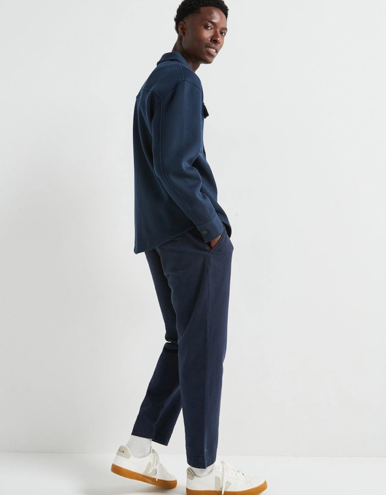 Relaxed Fit Max Fleece Overshirt - Navy