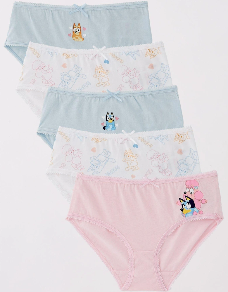 Girls 5 Pack Knickers - Multi