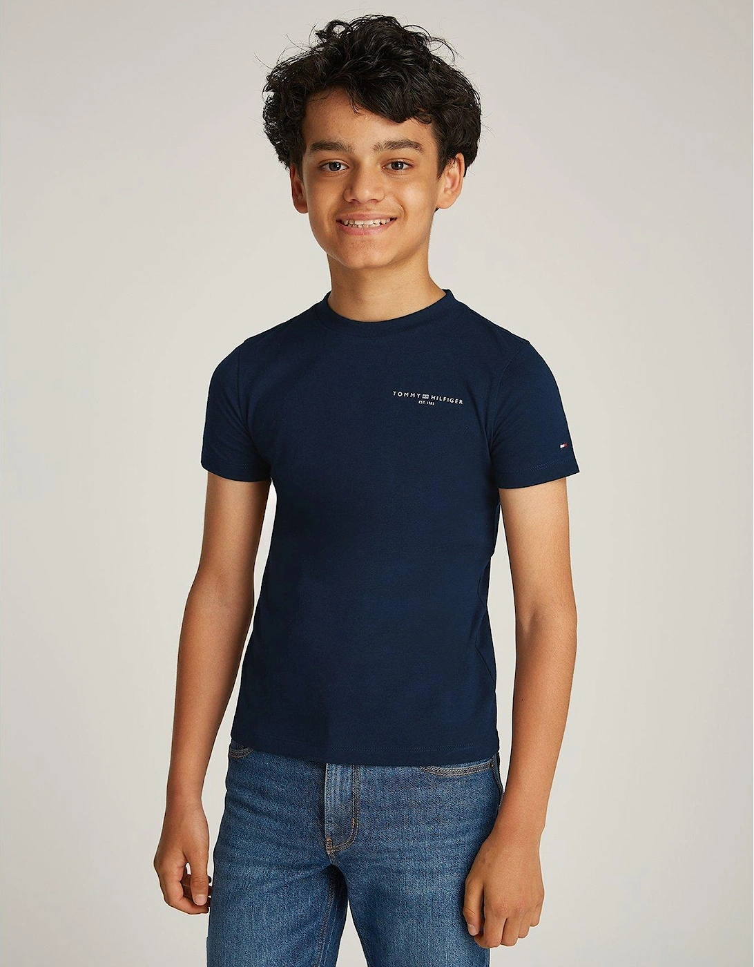Kids Mini Corp Logo Short Sleeve T-Shirt - Navy, 2 of 1