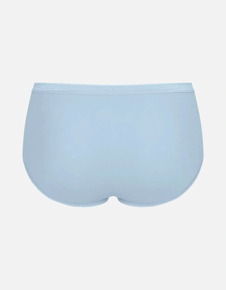 Basic+ 3-Pack Cotton Midi Briefs, Provincial/White/Water