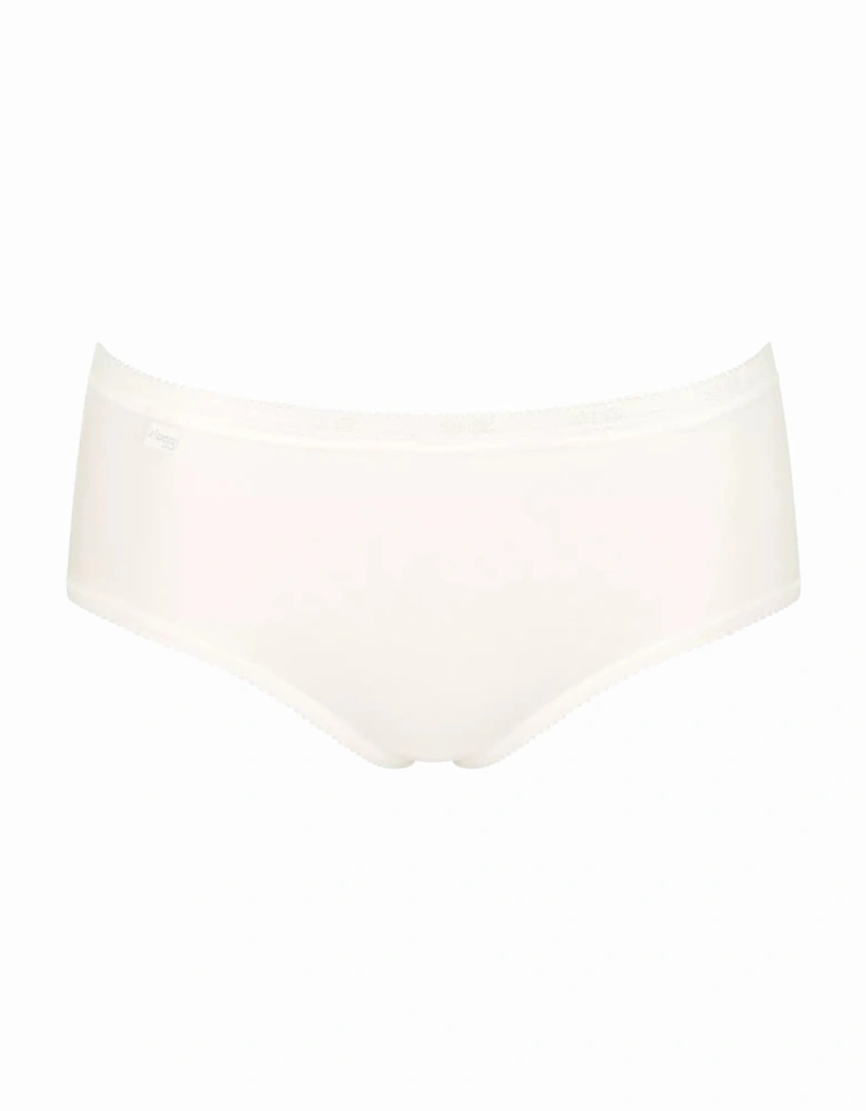 Basic+ 3-Pack Cotton Midi Briefs, Provincial/White/Water