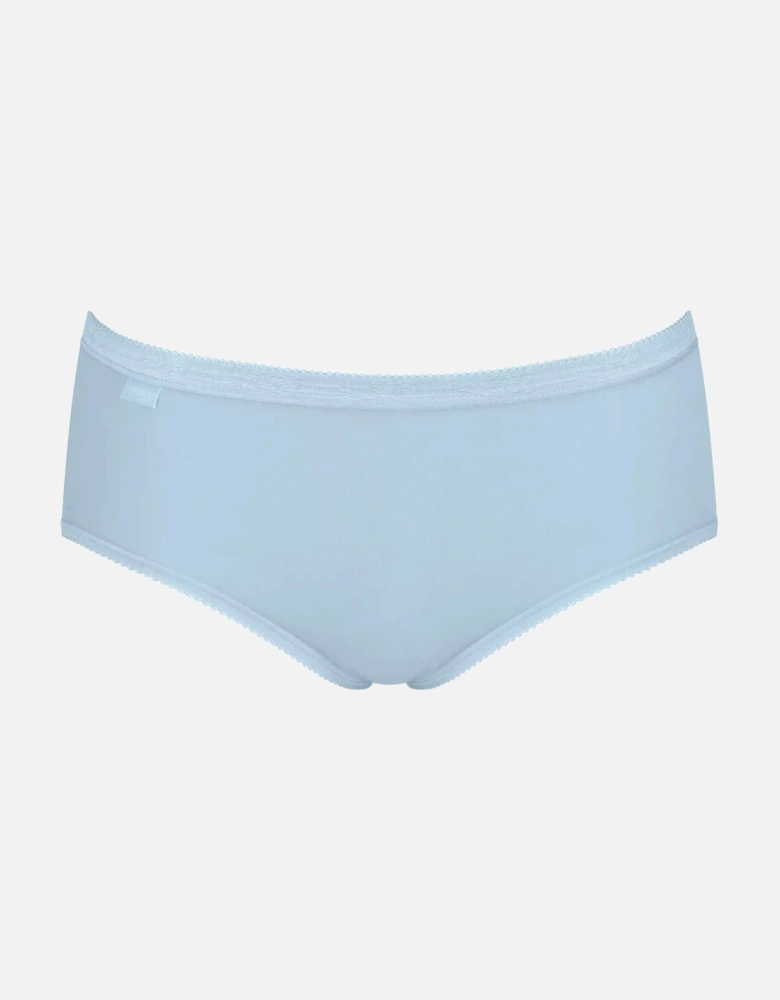 Basic+ 3-Pack Cotton Midi Briefs, Provincial/White/Water