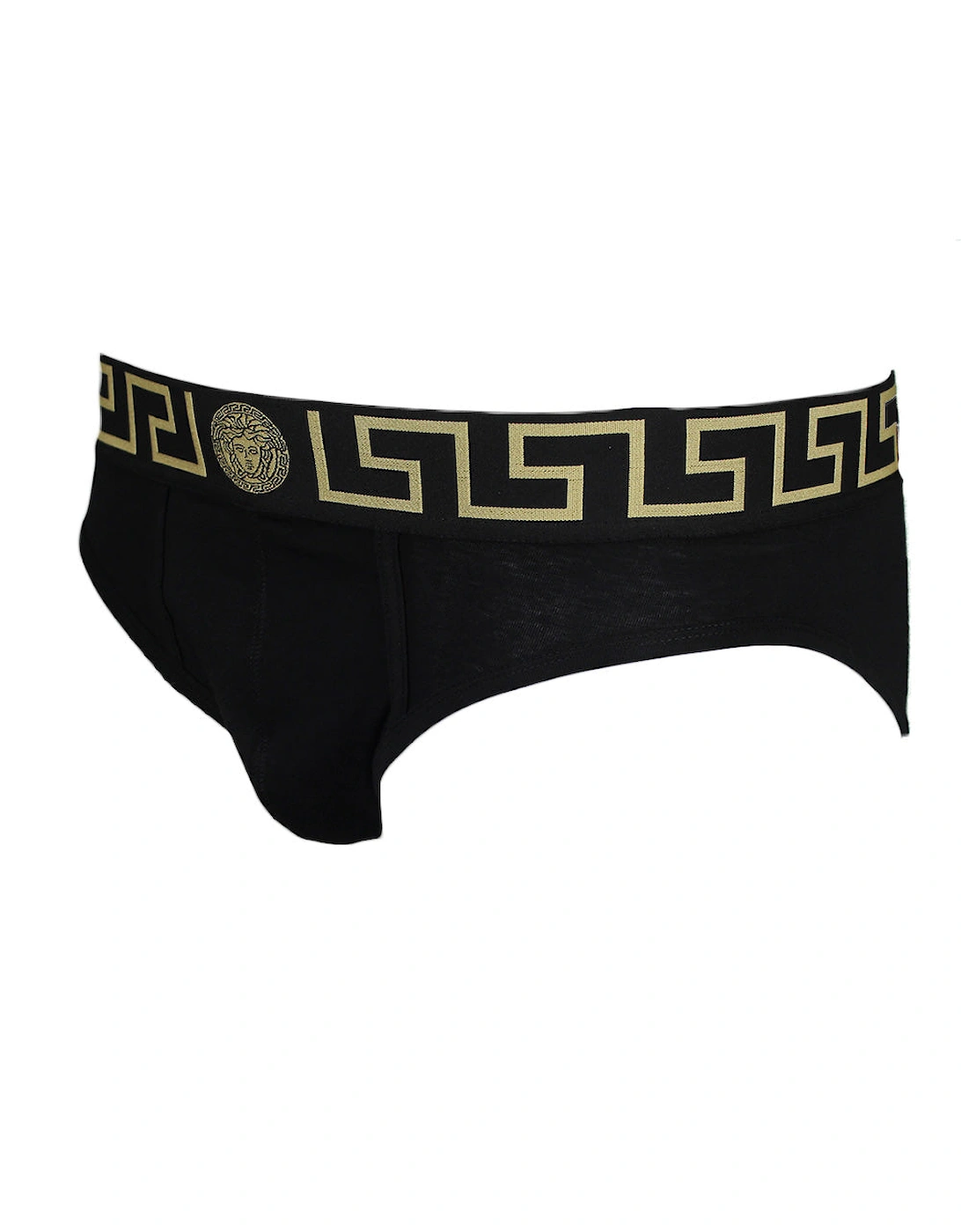 3-Pack Greca Border Briefs, Black