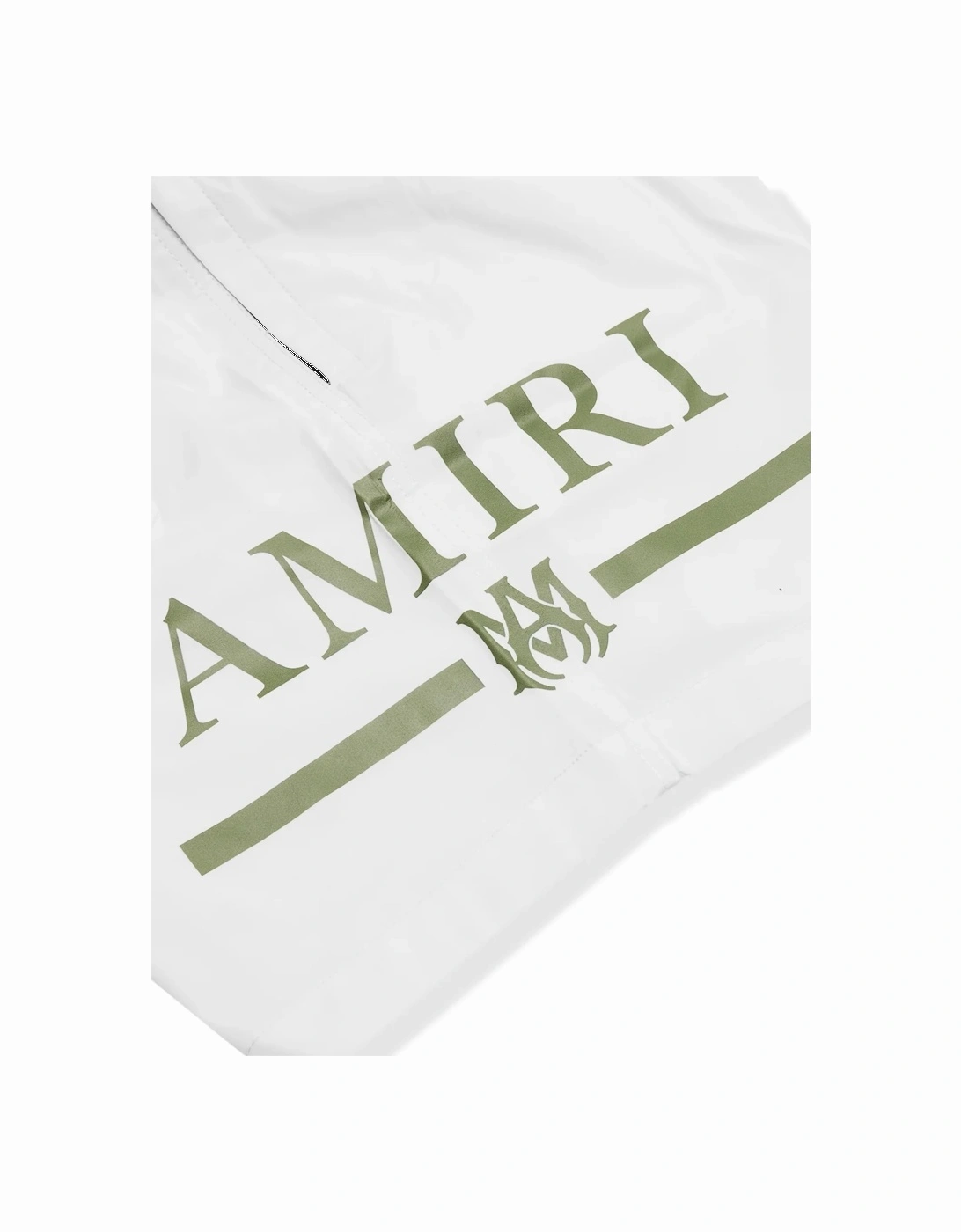MA BAR LOGO SWIMSHORTS WHITE KHAKI